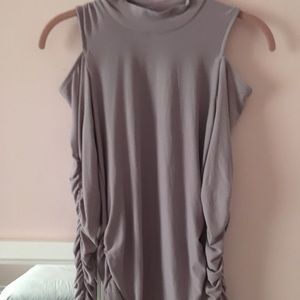 Purple mock neck sweater